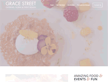 Tablet Screenshot of gracestreetcatering.com